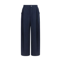Brunello Cucinelli Blaue Baumwoll-Freizeithose