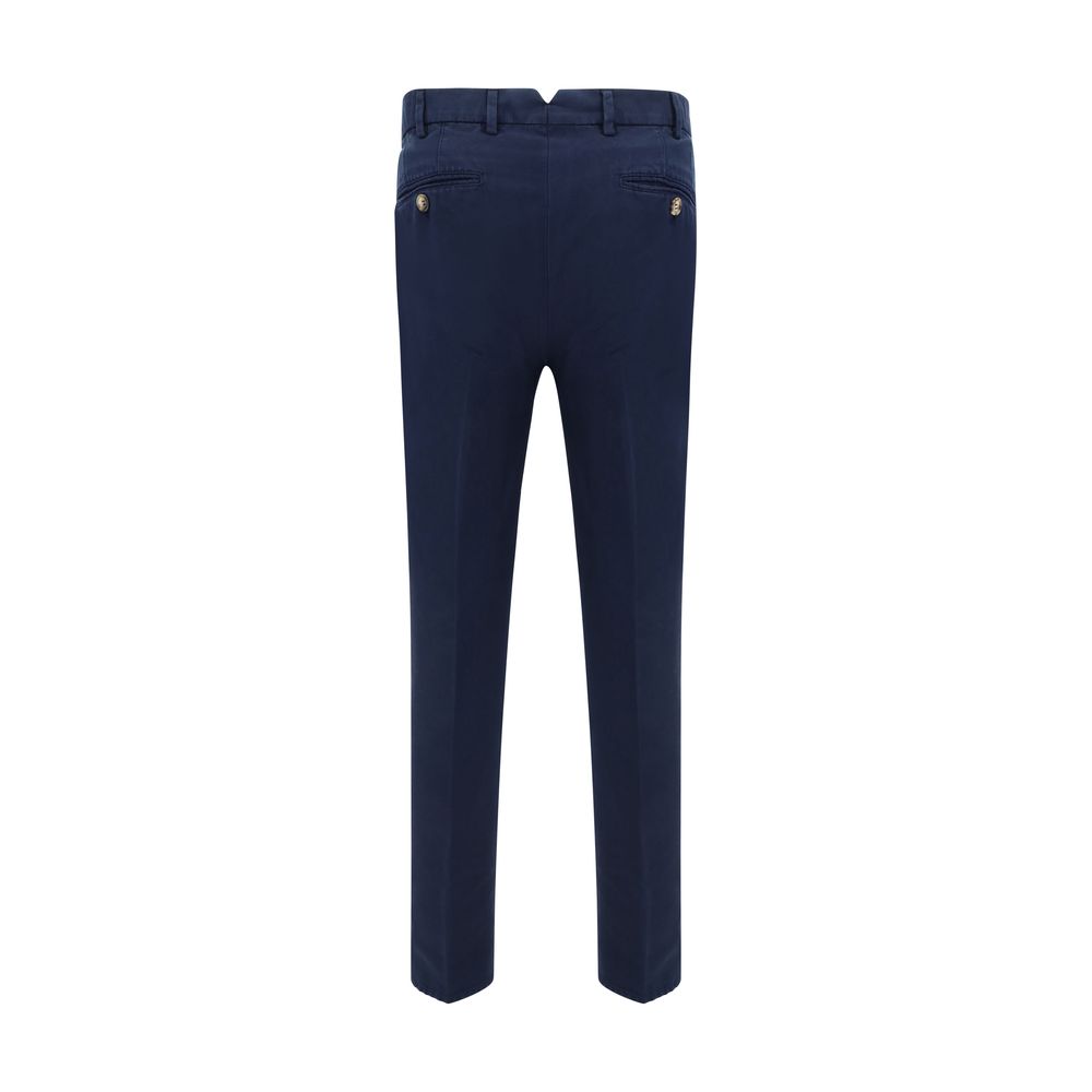 Brunello Cucinelli Blaue Baumwoll-Freizeithose