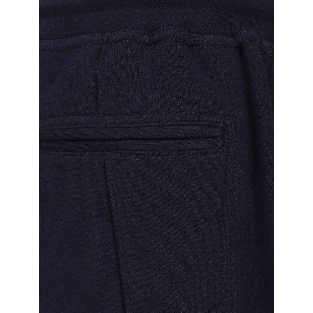 Brunello Cucinelli Blaue Baumwoll-Jogginghose (Trainingshose)