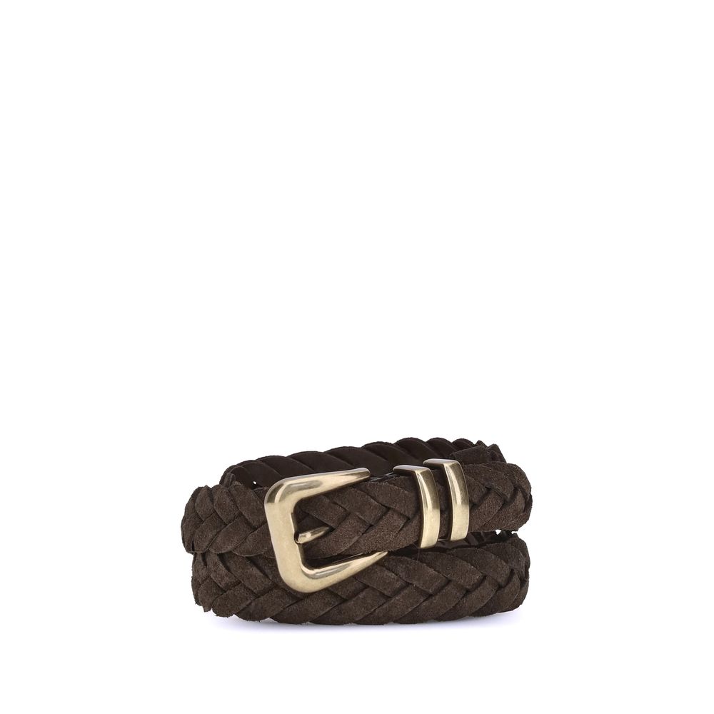 Brunello Cucinelli Brauner Kalbsleder Bos Taurus Regular Gürtel