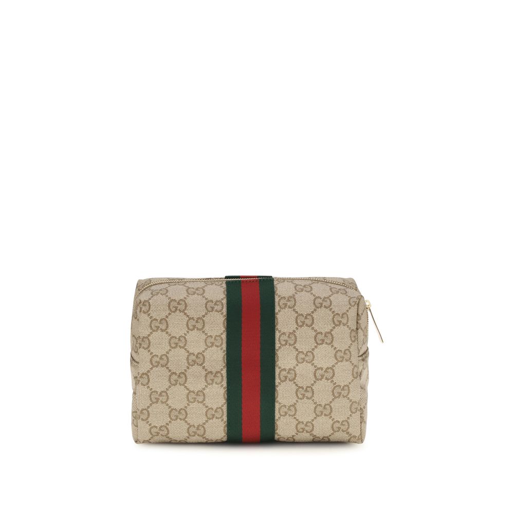 Gucci Beige Stoff-Portemonnaie