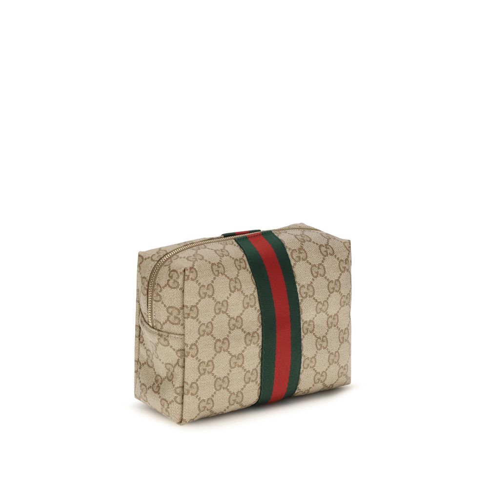 Gucci Beige Stoff-Portemonnaie