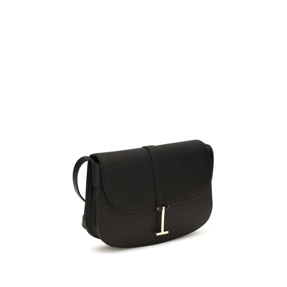 Tom Ford Schwarze Bos Taurus Kalbsleder Schultertasche