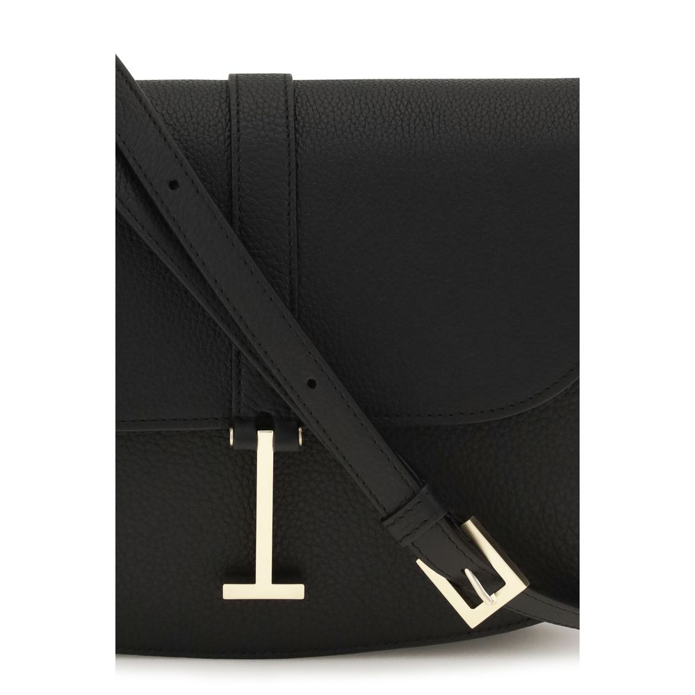 Tom Ford Schwarze Bos Taurus Kalbsleder Schultertasche
