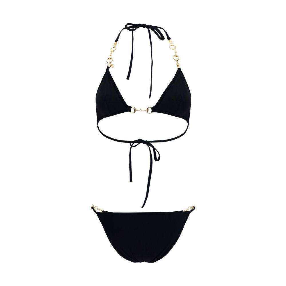 Gucci Schwarzer Bikini aus Polyamid