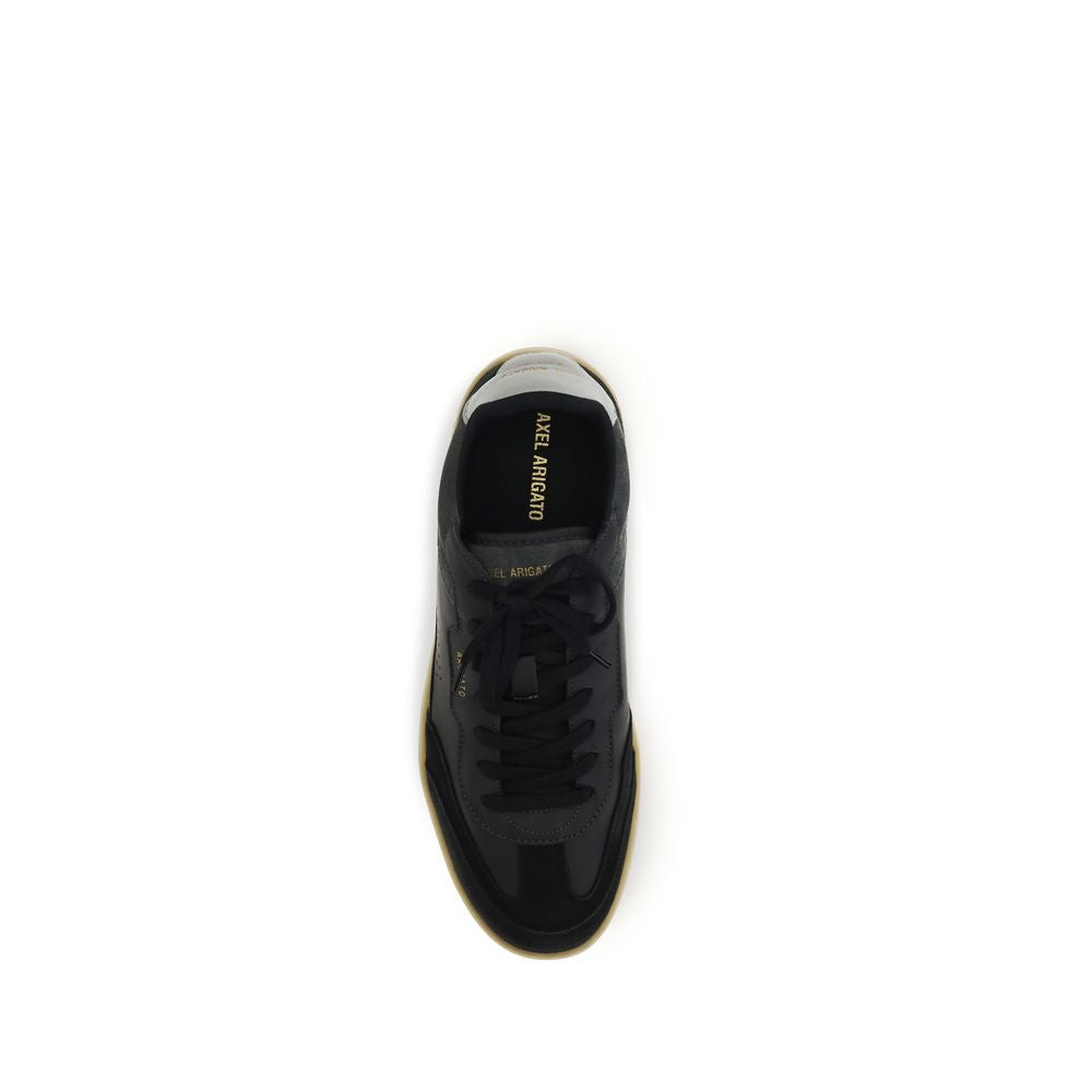Axel Arigato Schwarze Bos Taurus Kalbsleder Low-Top-Sneaker
