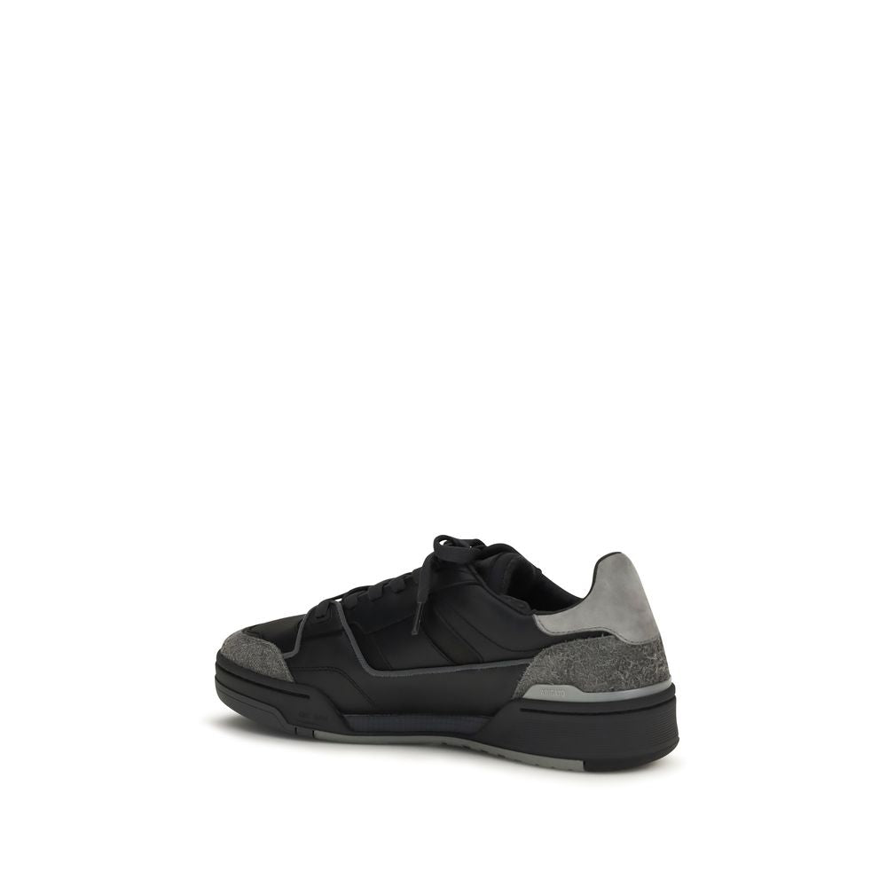 Axel Arigato Schwarze Bos Taurus Kalbsleder Low-Top-Sneaker