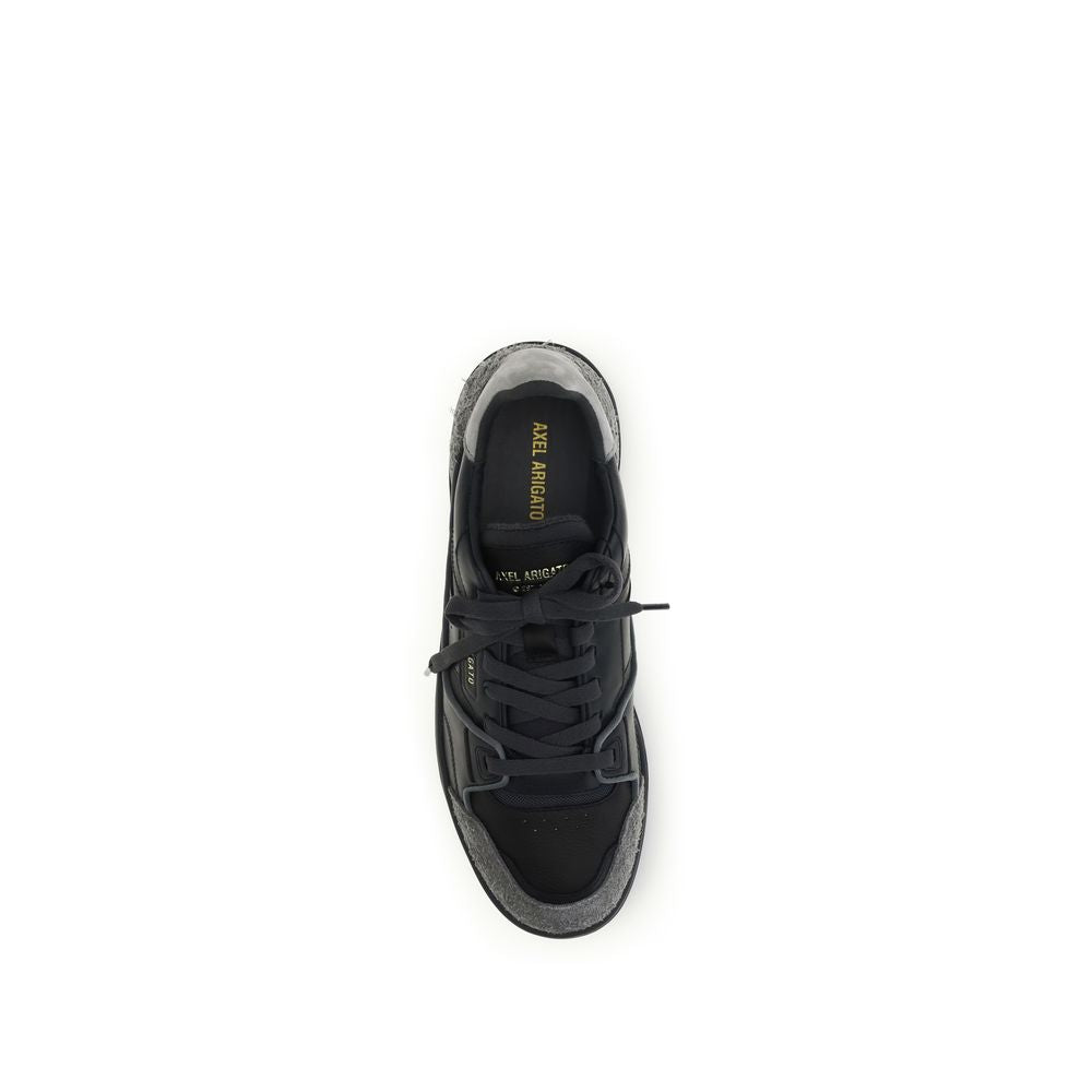 Axel Arigato Schwarze Bos Taurus Kalbsleder Low-Top-Sneaker