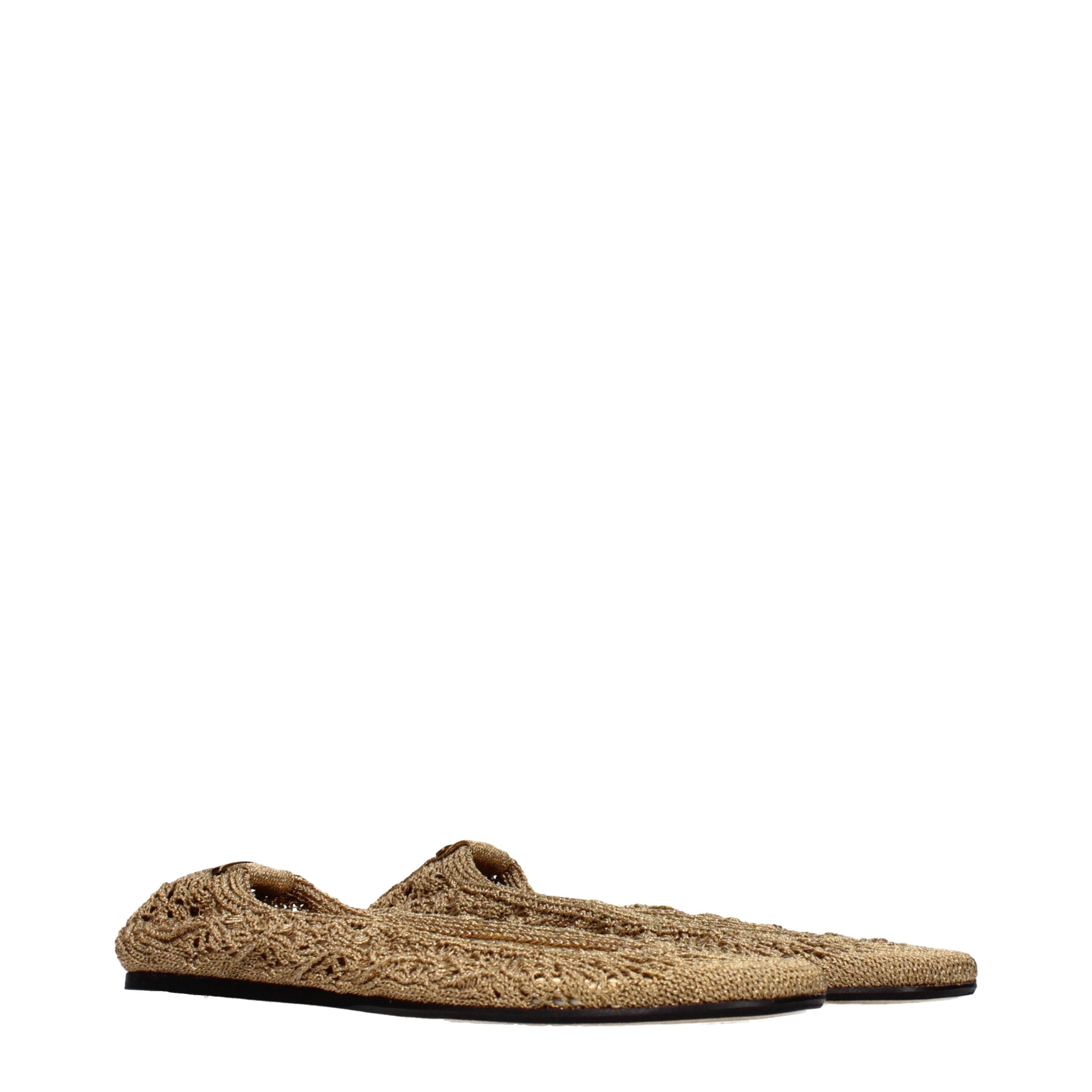 Isabel Marant Ballerinas aus goldenem Stoff