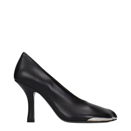 Burberry Schwarze Leder Pumps mit hohem Absatz