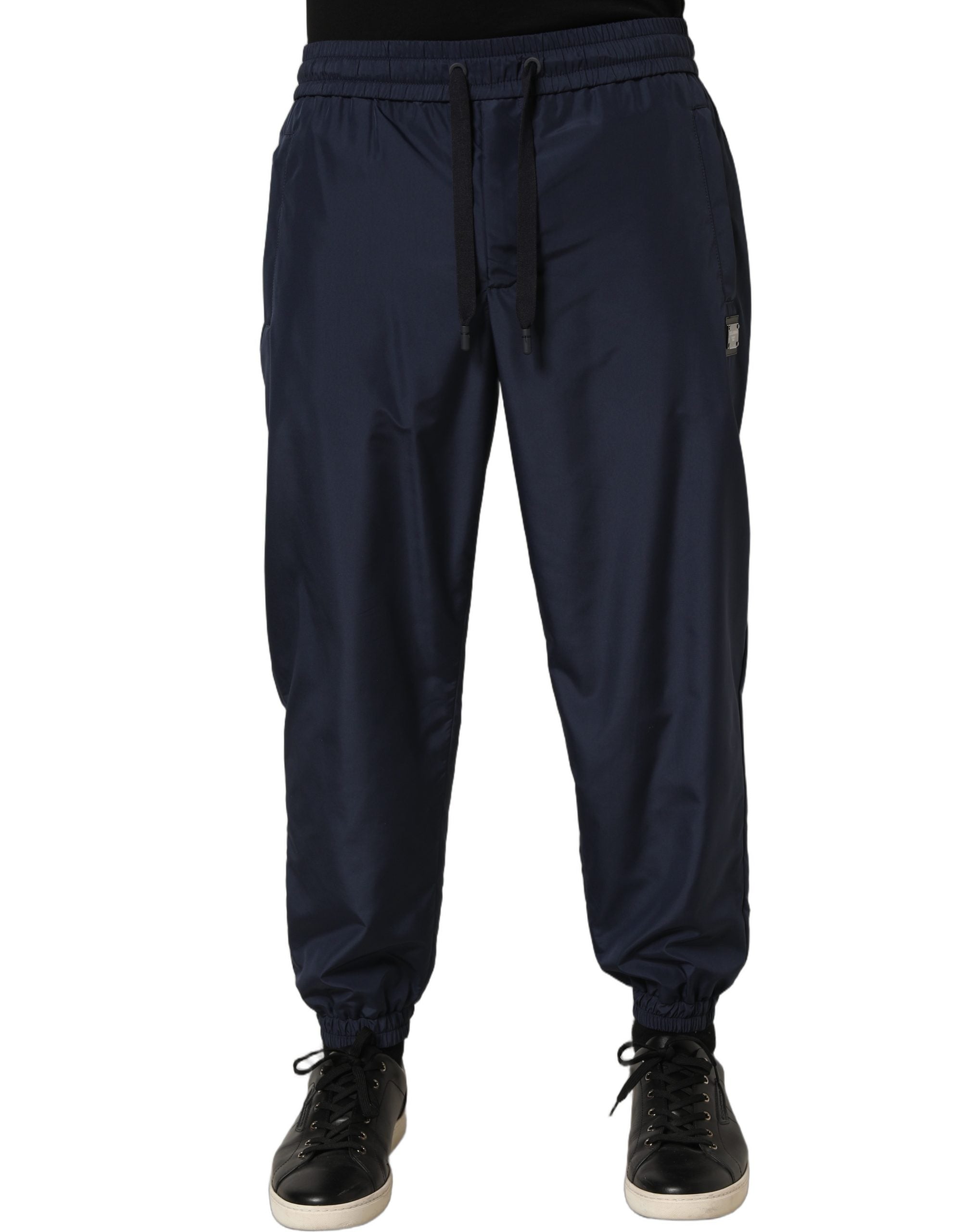Dolce & Gabbana Dunkelblaue Jogginghose aus Polyester