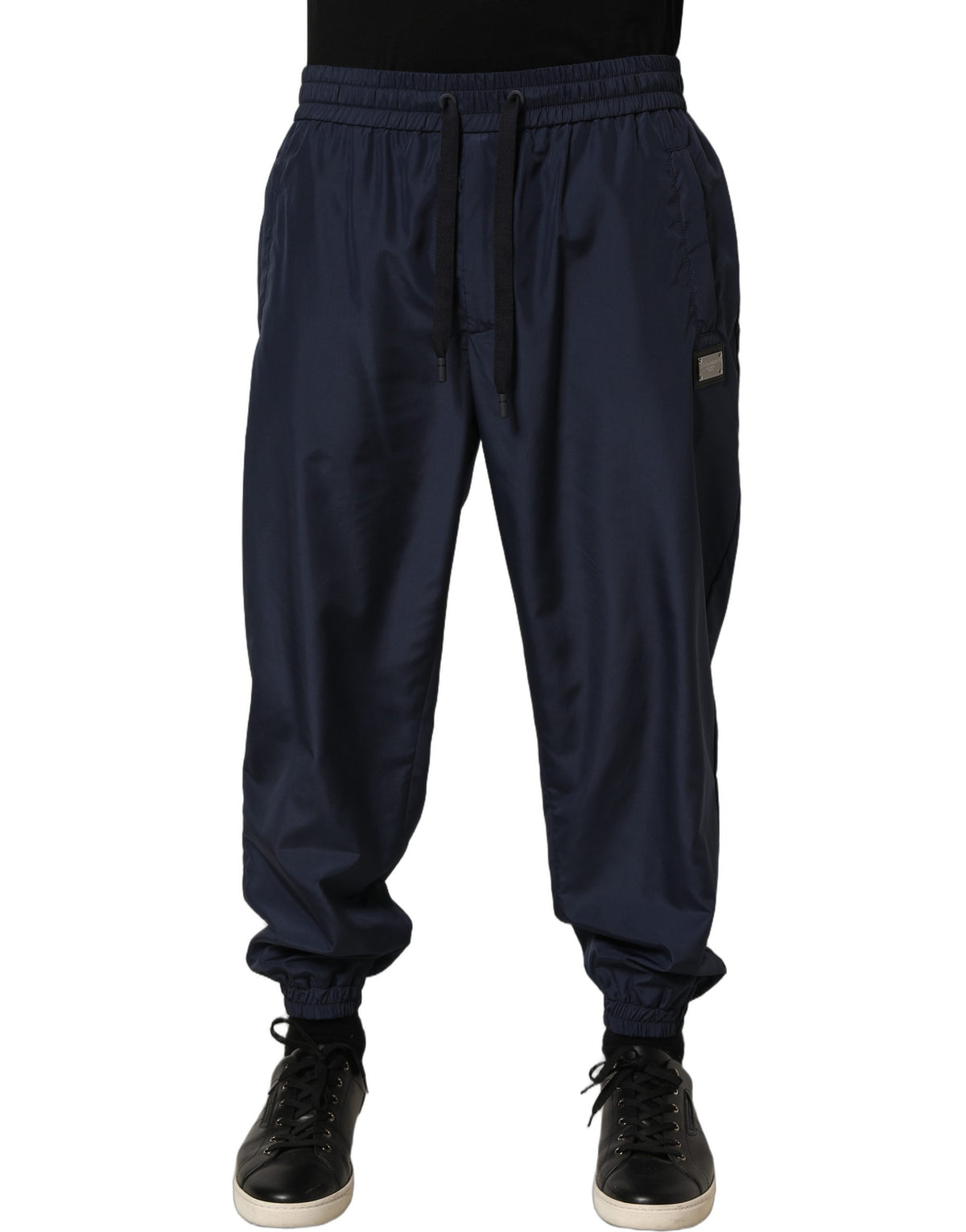 Dolce & Gabbana Dunkelblaue Jogginghose aus Polyester