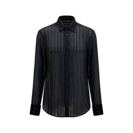 Gucci Schwarzes Seidenhemd