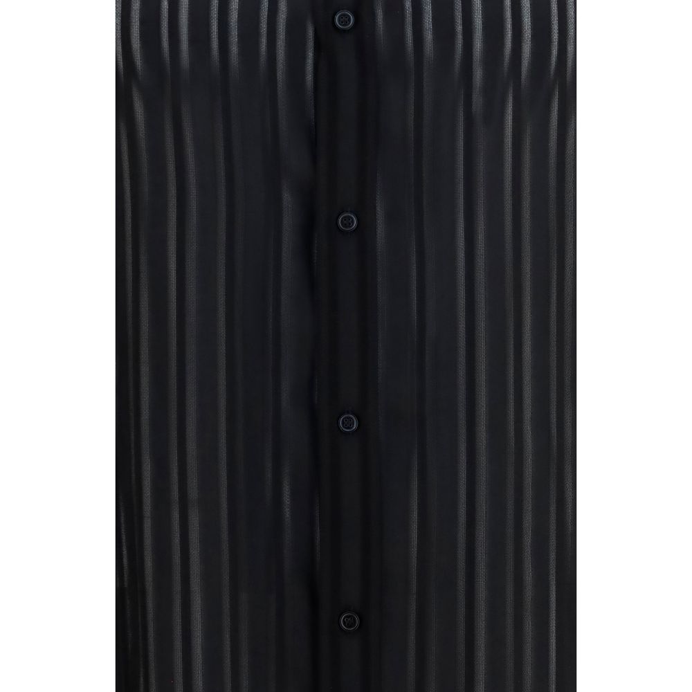 Gucci Schwarzes Seidenhemd