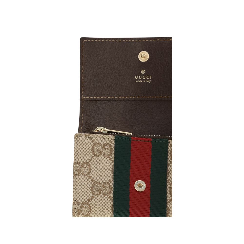 Gucci Beige Stoff-Portemonnaie