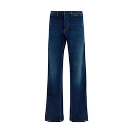 Gucci Blaue Baumwoll-Jeans mit ausgestelltem Bein