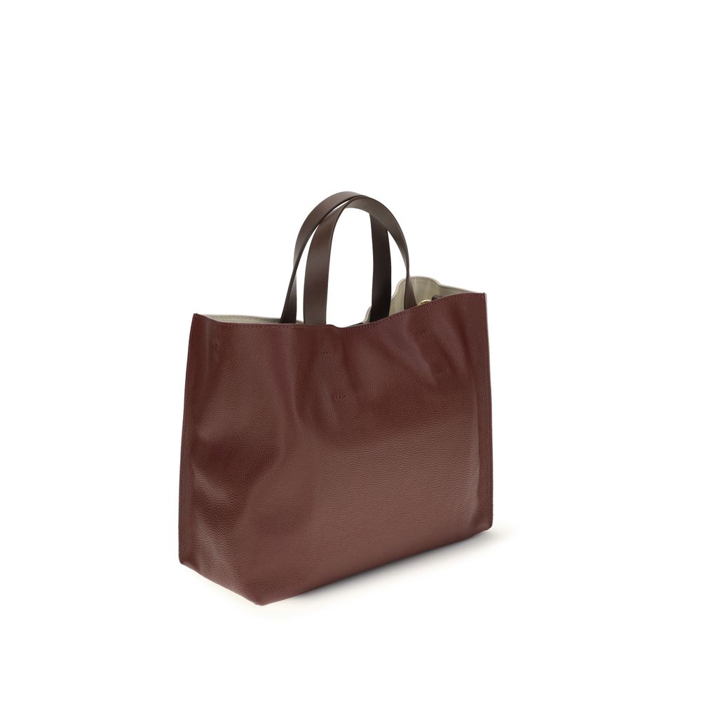 Marni Beige Kalbsleder Bos Taurus Schultertasche