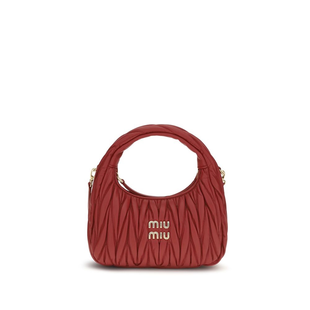 Miu Miu Multicolor Calf Leather Bos Taurus Schultertasche