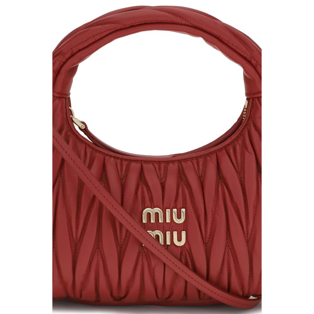 Miu Miu Multicolor Calf Leather Bos Taurus Schultertasche
