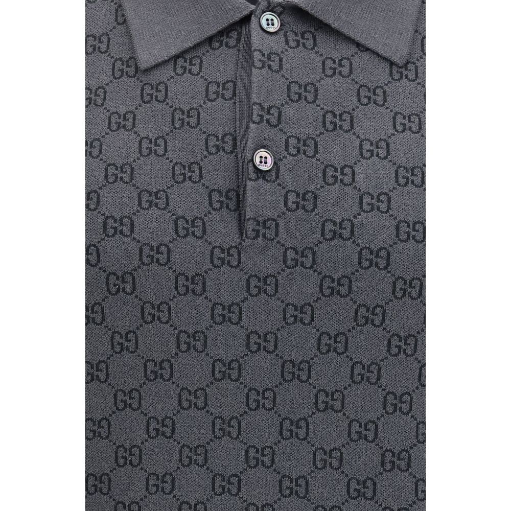 Gucci Graues Lamm Ovis Aries Aries Poloshirt