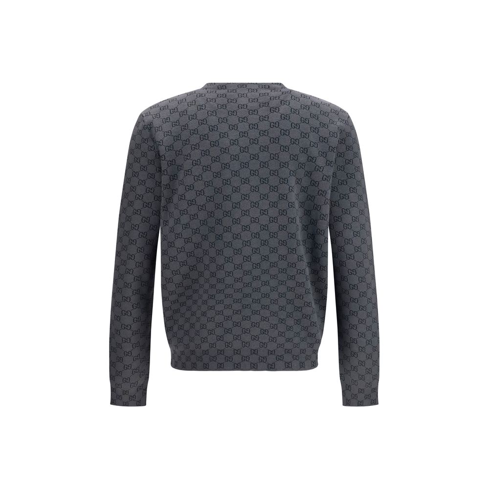 Gucci Grauer Woll Cardigan Ovis Aries