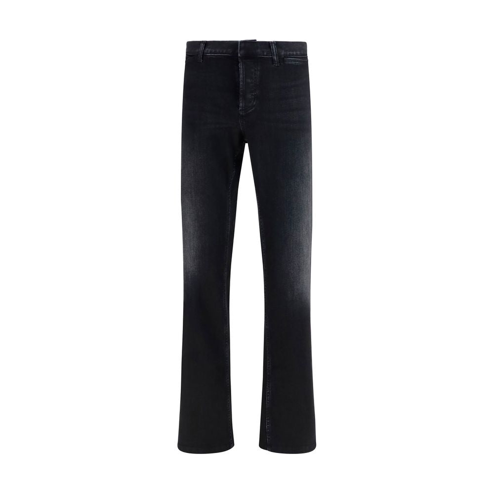 Gucci Schwarze Baumwoll-Schlagjeans