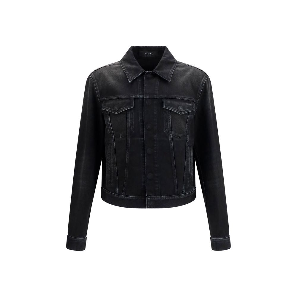 Gucci Blaue Jeansjacke aus Baumwolle