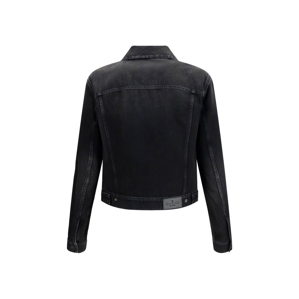 Gucci Blaue Jeansjacke aus Baumwolle