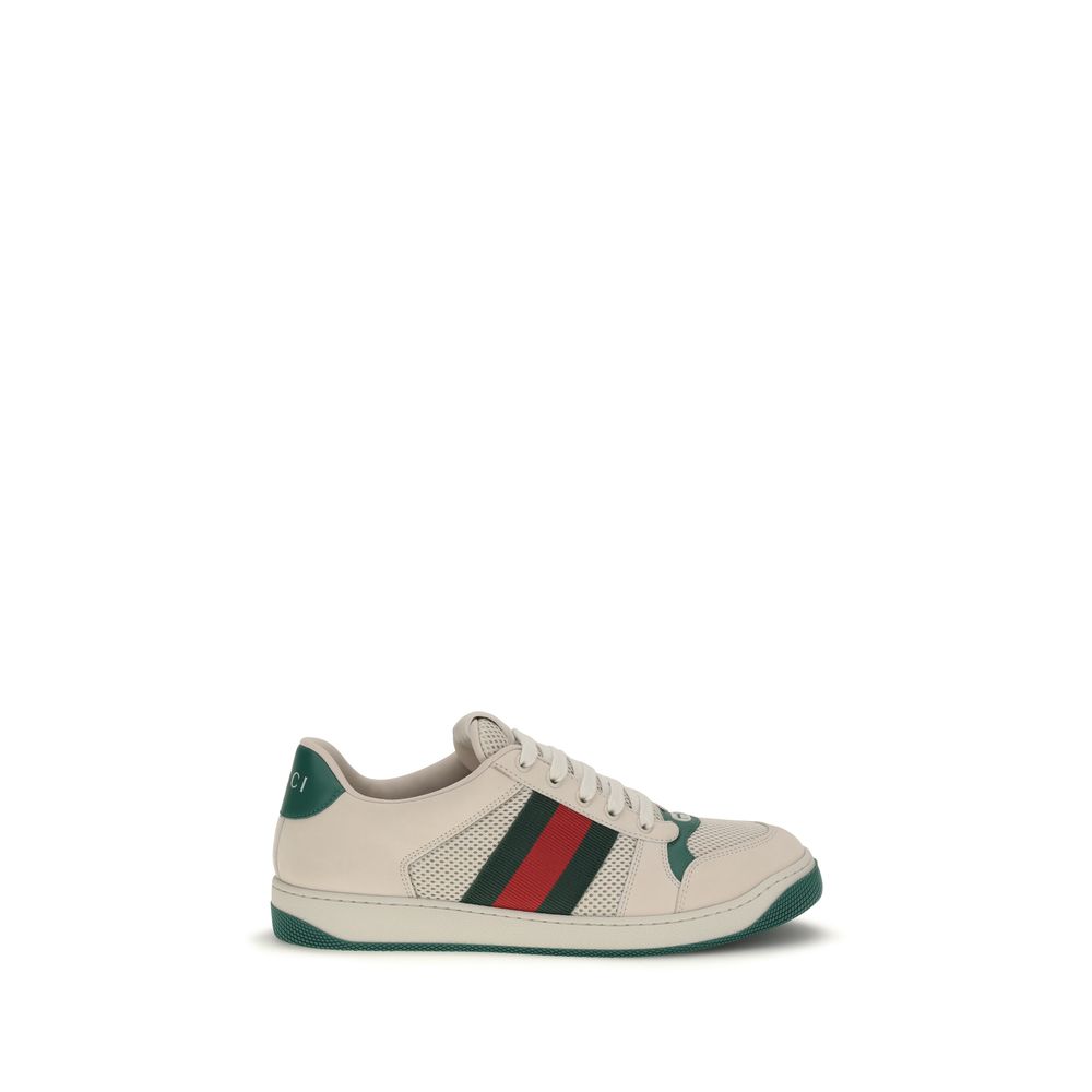 Gucci Beige Fabric Low Top Sneakers