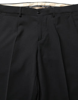 Dolce & Gabbana Schwarzer Woll-Anzug im Slim Fit für Herren, 2-teilig