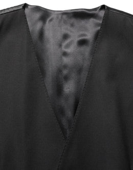 Dolce & Gabbana Schwarzer MARTINI Slim Fit Anzug im 3-Teiler-Look