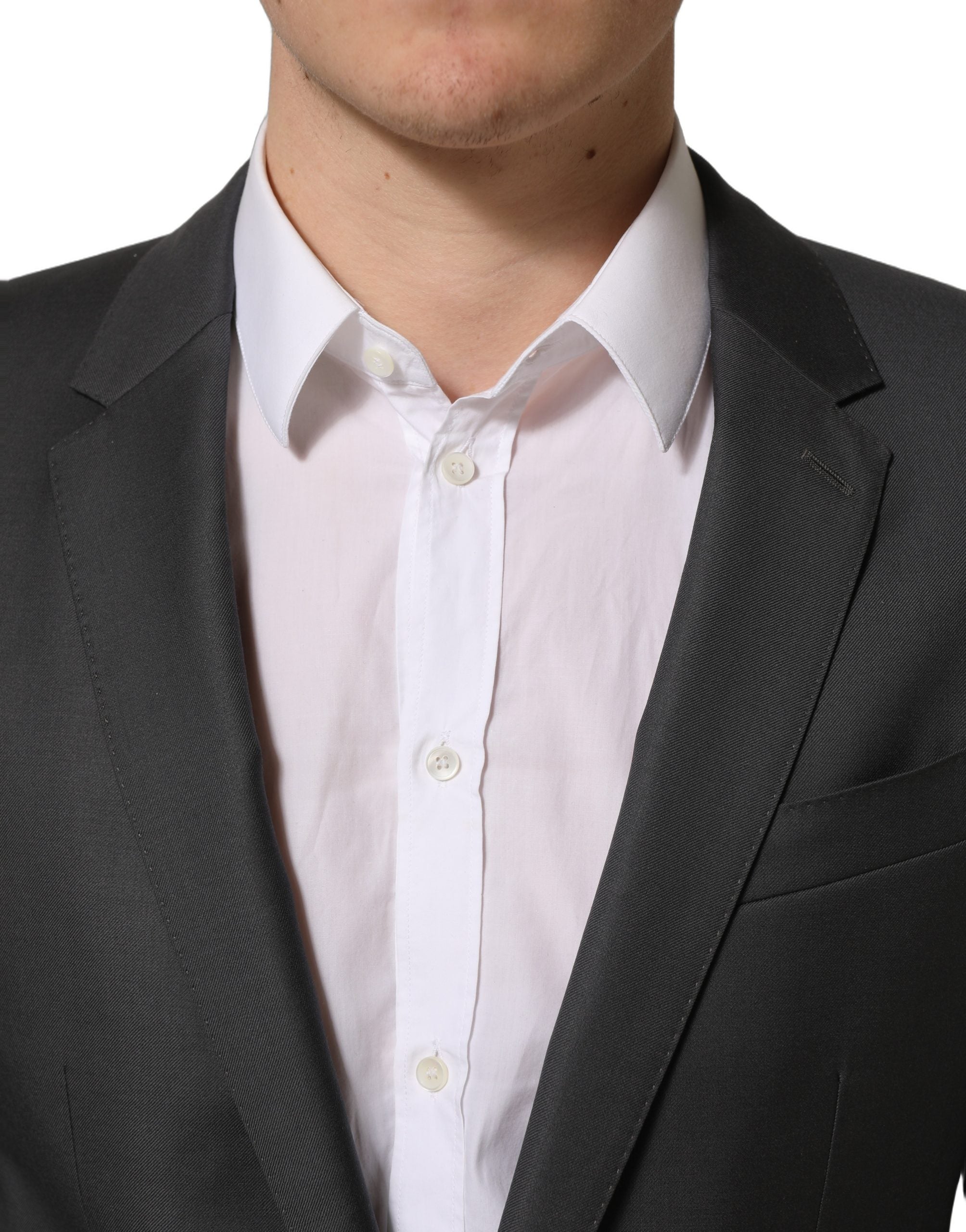 Dolce & Gabbana Grauer MARTINI Slim Fit Anzug für Herren