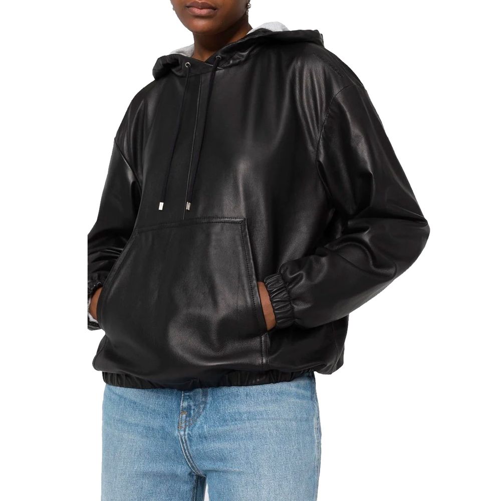 Saint Laurent Schwarze Leder-Tanktops