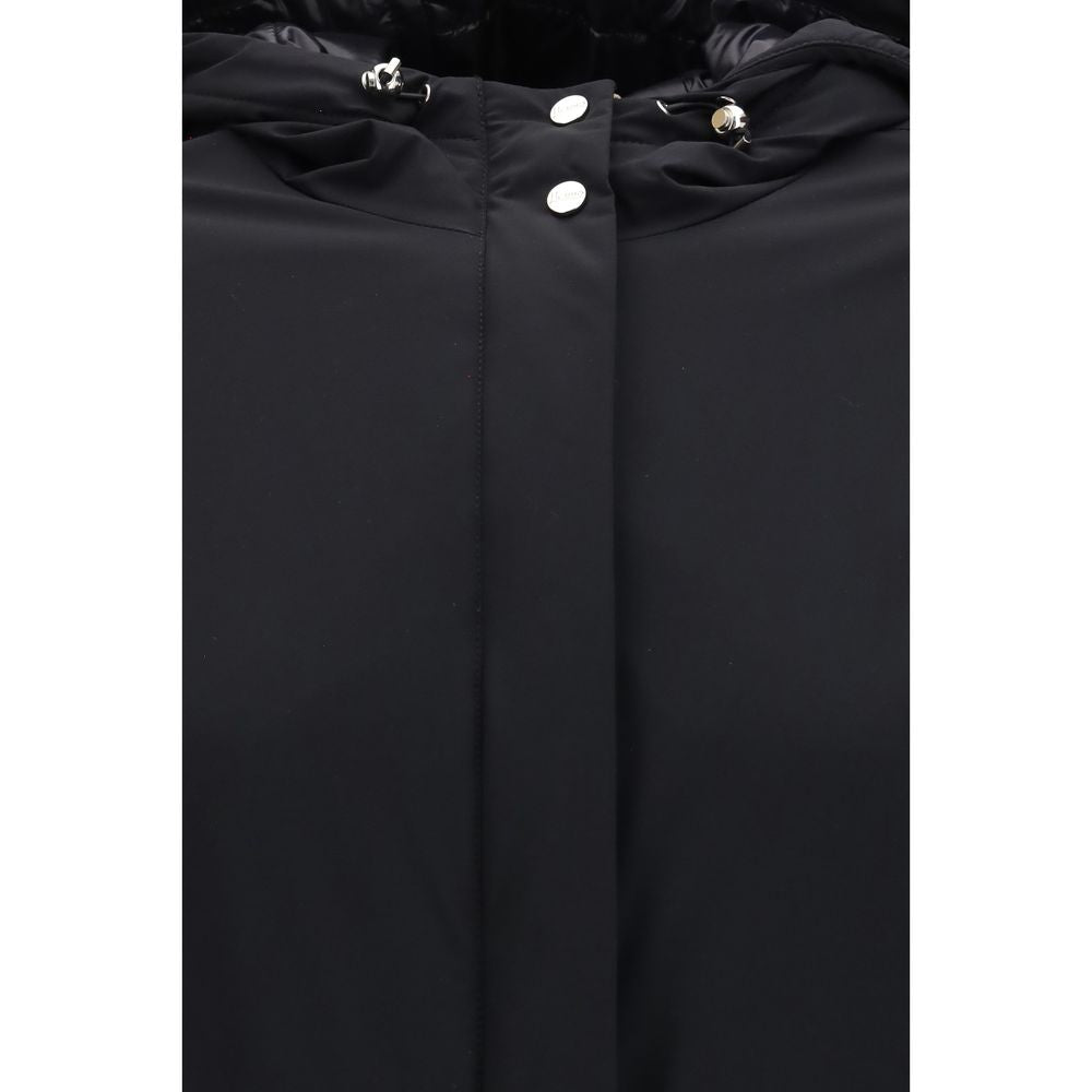 Herno Schwarze Polyamid-Shell-Jacke
