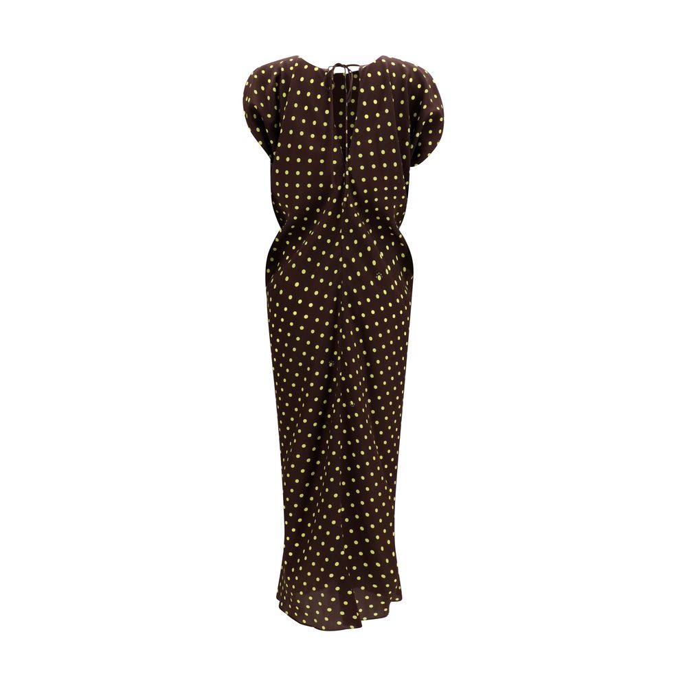 Marni Braunes Hemdblusenkleid aus Acetat