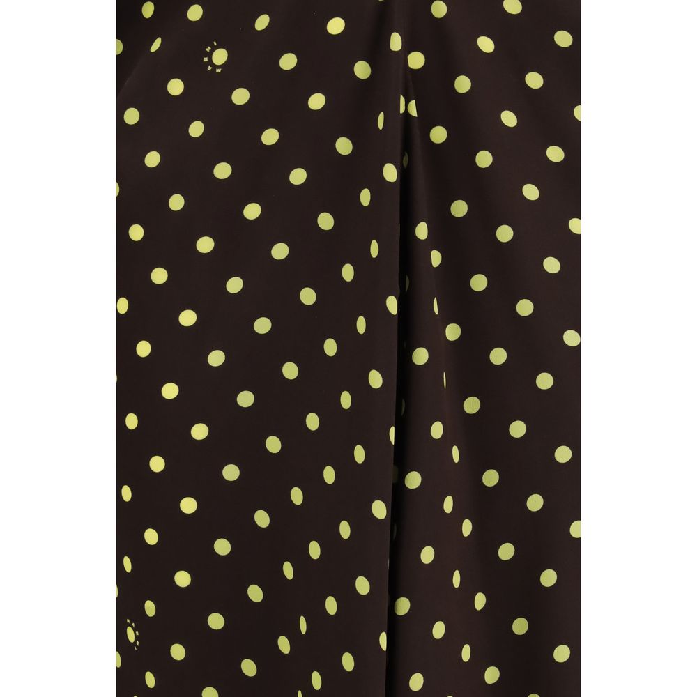 Marni Braunes Hemdblusenkleid aus Acetat