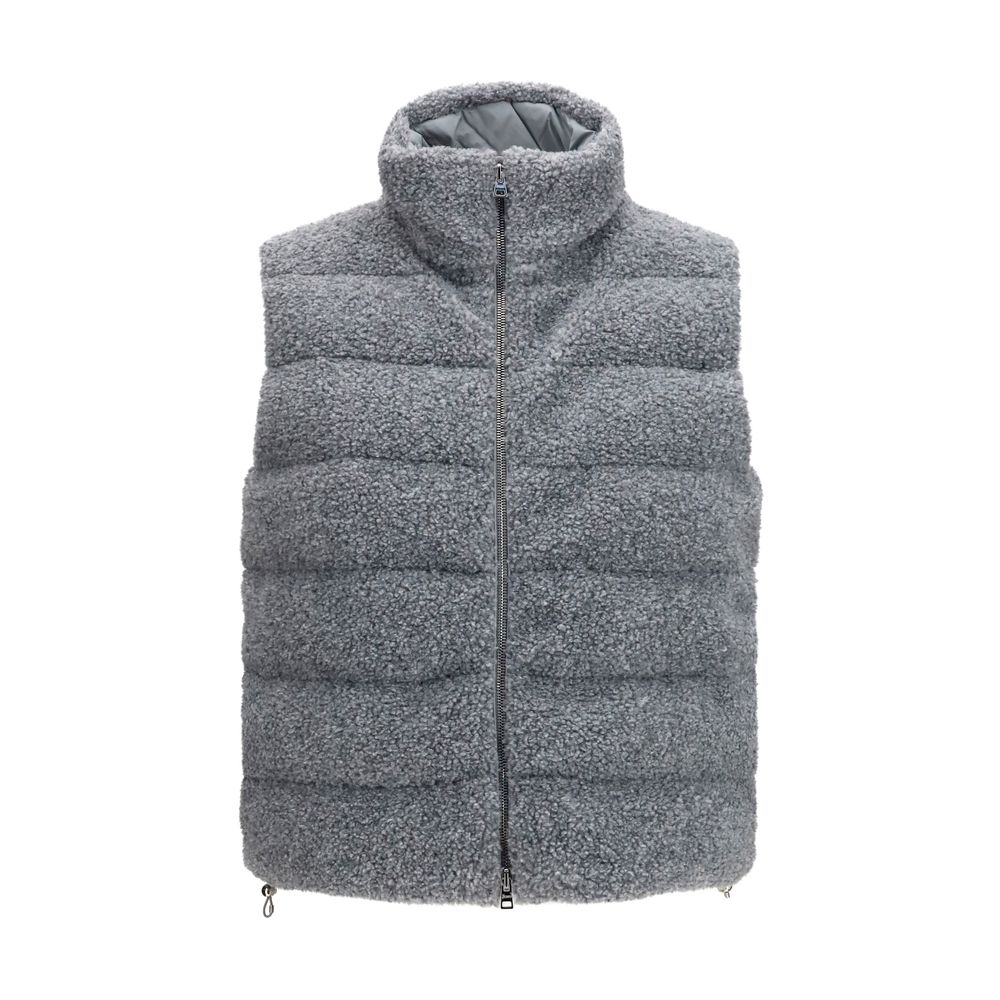 Herno Graue ärmellose Polyester-Weste