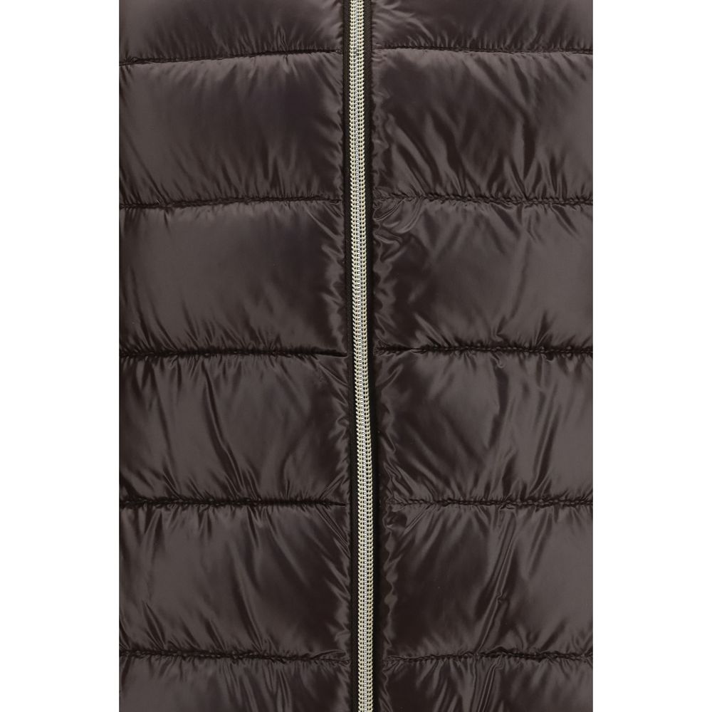 Herno Braune Polyamid-Jacke in voller Länge