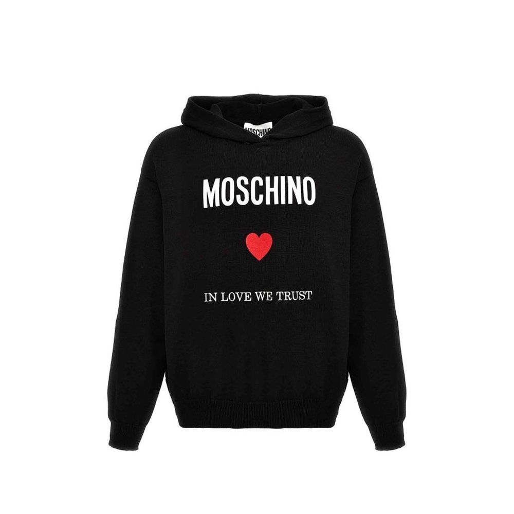 Moschino Couture Schwarzer Baumwoll-Sweatshirt