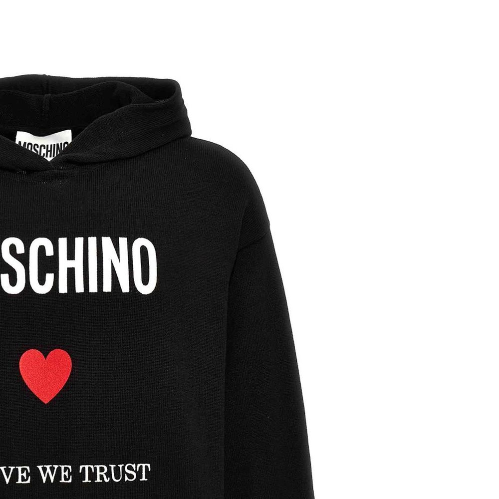 Moschino Couture Schwarzer Baumwoll-Sweatshirt