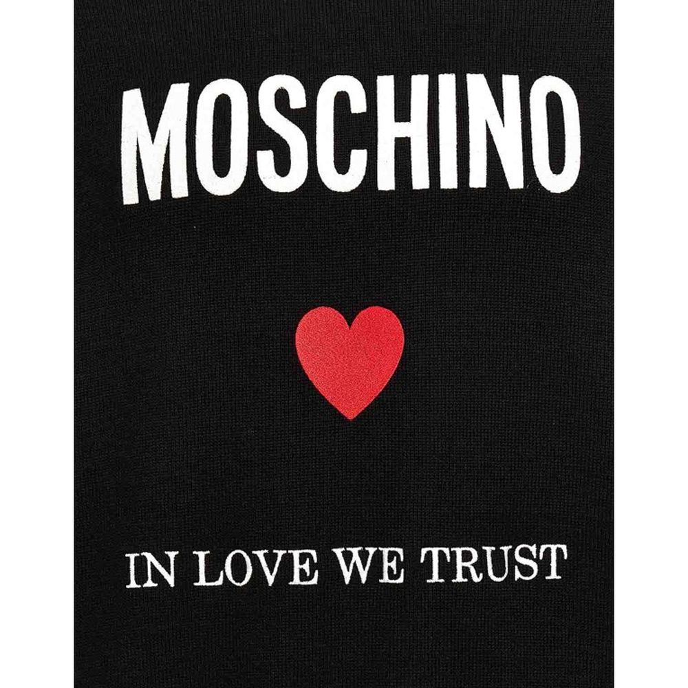 Moschino Couture Schwarzer Baumwoll-Sweatshirt