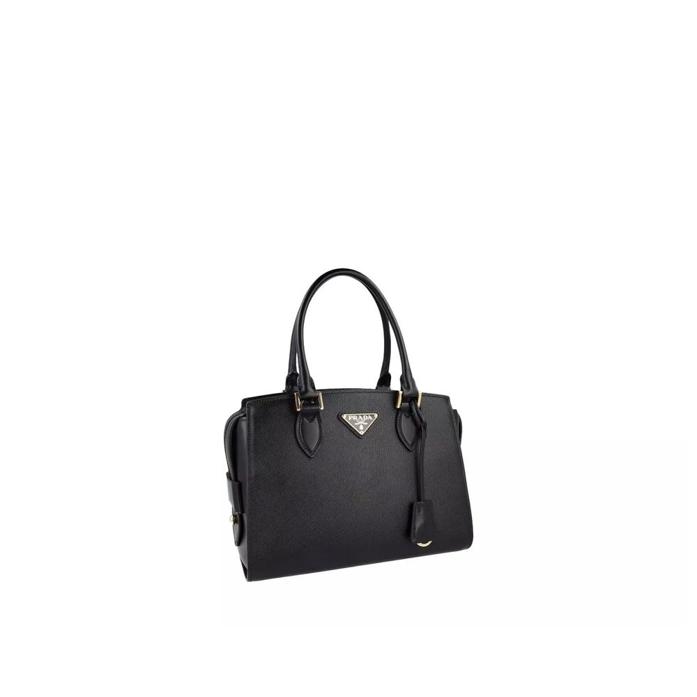 Prada Schwarze Kalbsleder-Handtasche