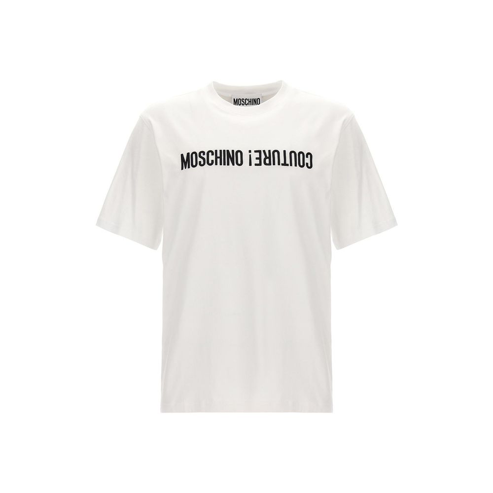 Moschino Weißes Baumwoll-T-Shirt