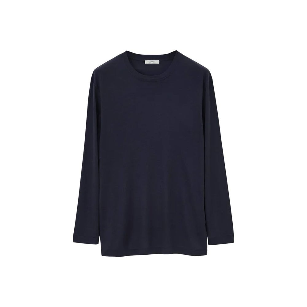 Lemaire Schwarzes Seiden-T-Shirt