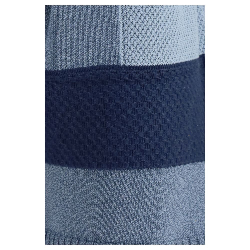 Laneus Blaue Baumwoll-Bermudashorts