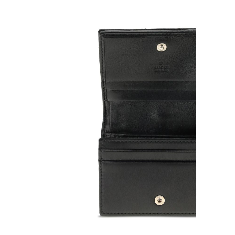 Gucci Schwarzes Lamm Ovis Aries Aries Portemonnaie