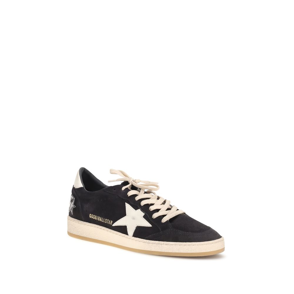 Golden Goose Schwarze Bos Taurus Kalbsleder Sneaker
