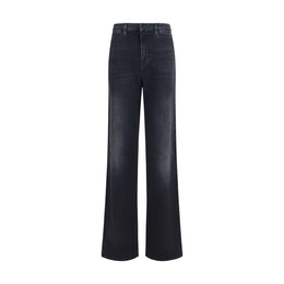 Gucci Schwarze Baumwoll-Jeans mit geradem Bein