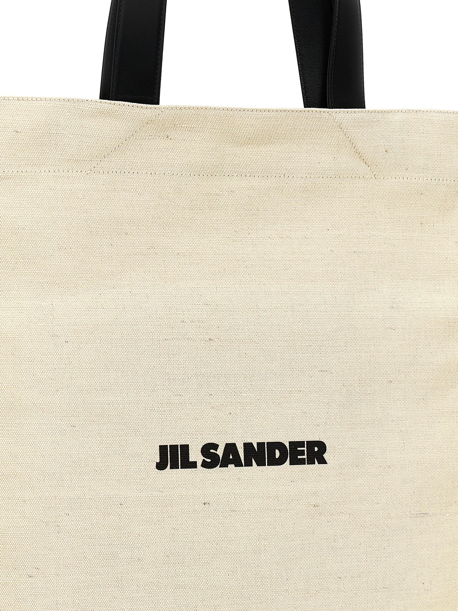 Jil Sander Zweifarbige Baumwolltasche