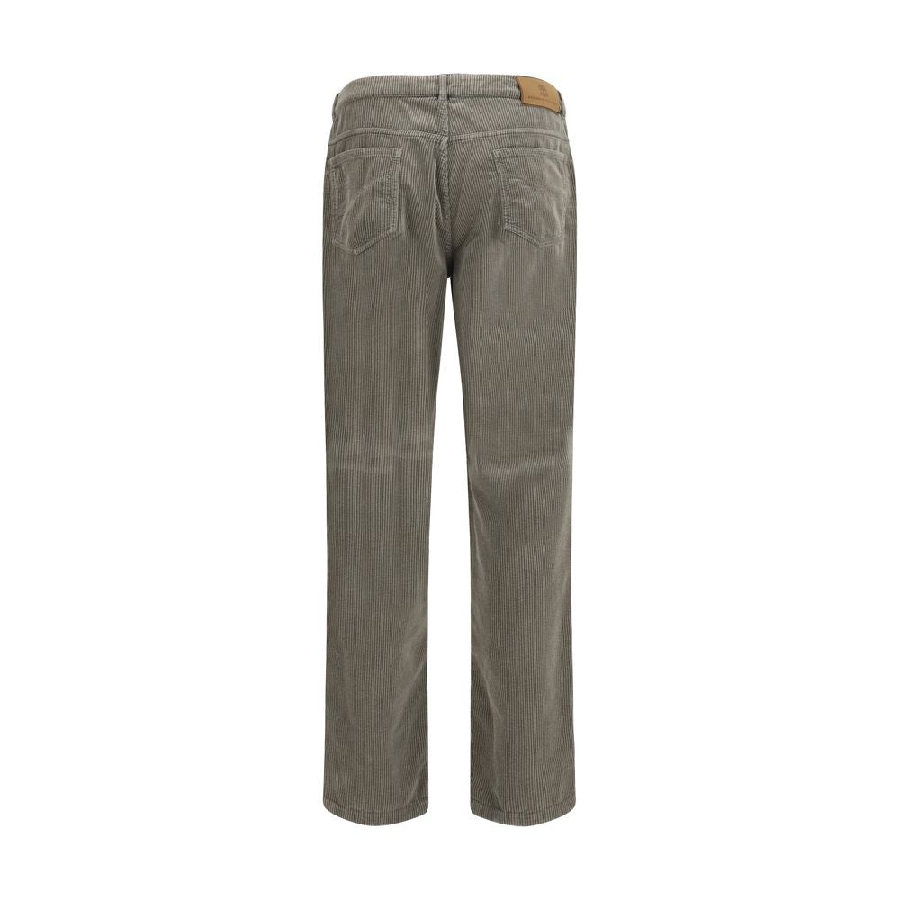 Brunello Cucinelli Zweifarbige Baumwoll-Freizeithose